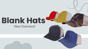 Alternative view of New Overstock Assorted Case Packs of Blank Hats